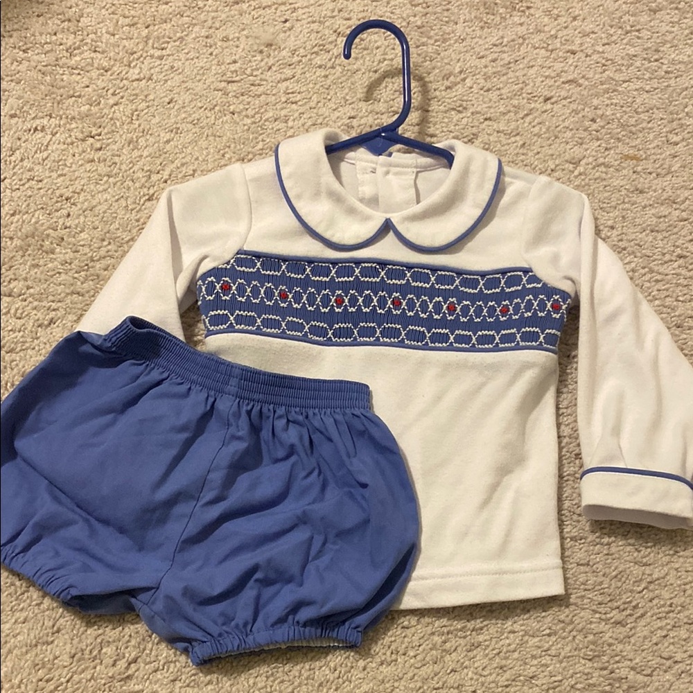 Remember Nguyen 12 month embroidered outfit.